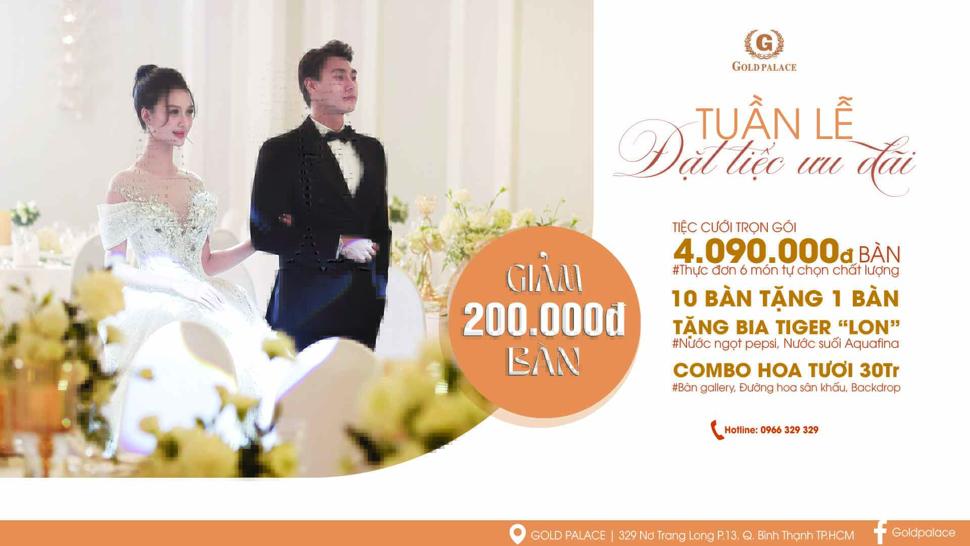 TRỌN GÓI TIỆC CƯỚI CHU TOÀN - CHẤT LƯỢNG CHỈ 4.090.000Đ/BÀN 