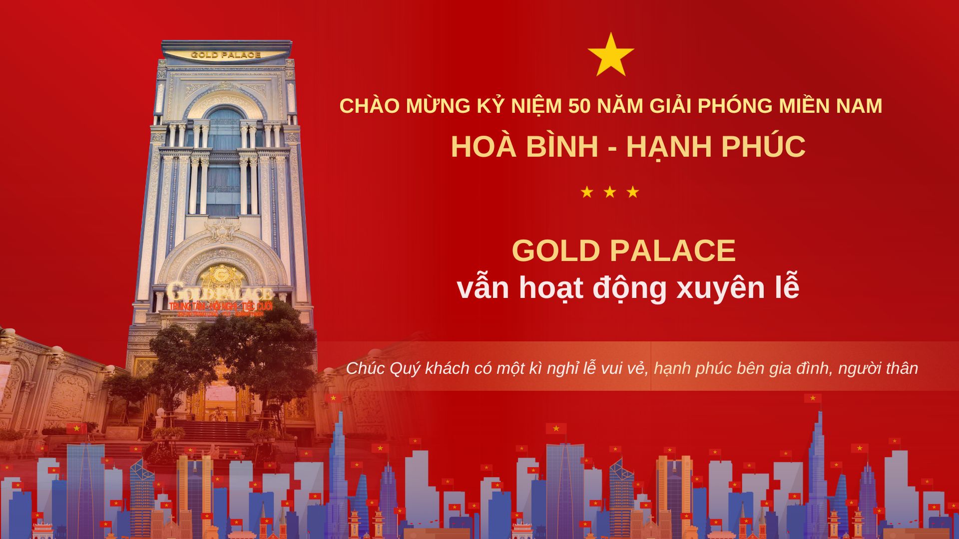 Gold Palace chào mừng đại lễ