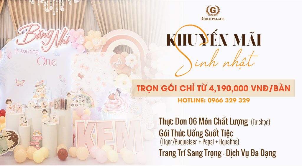 KHUYẾN MÃI TIỆC SINH NHẬT