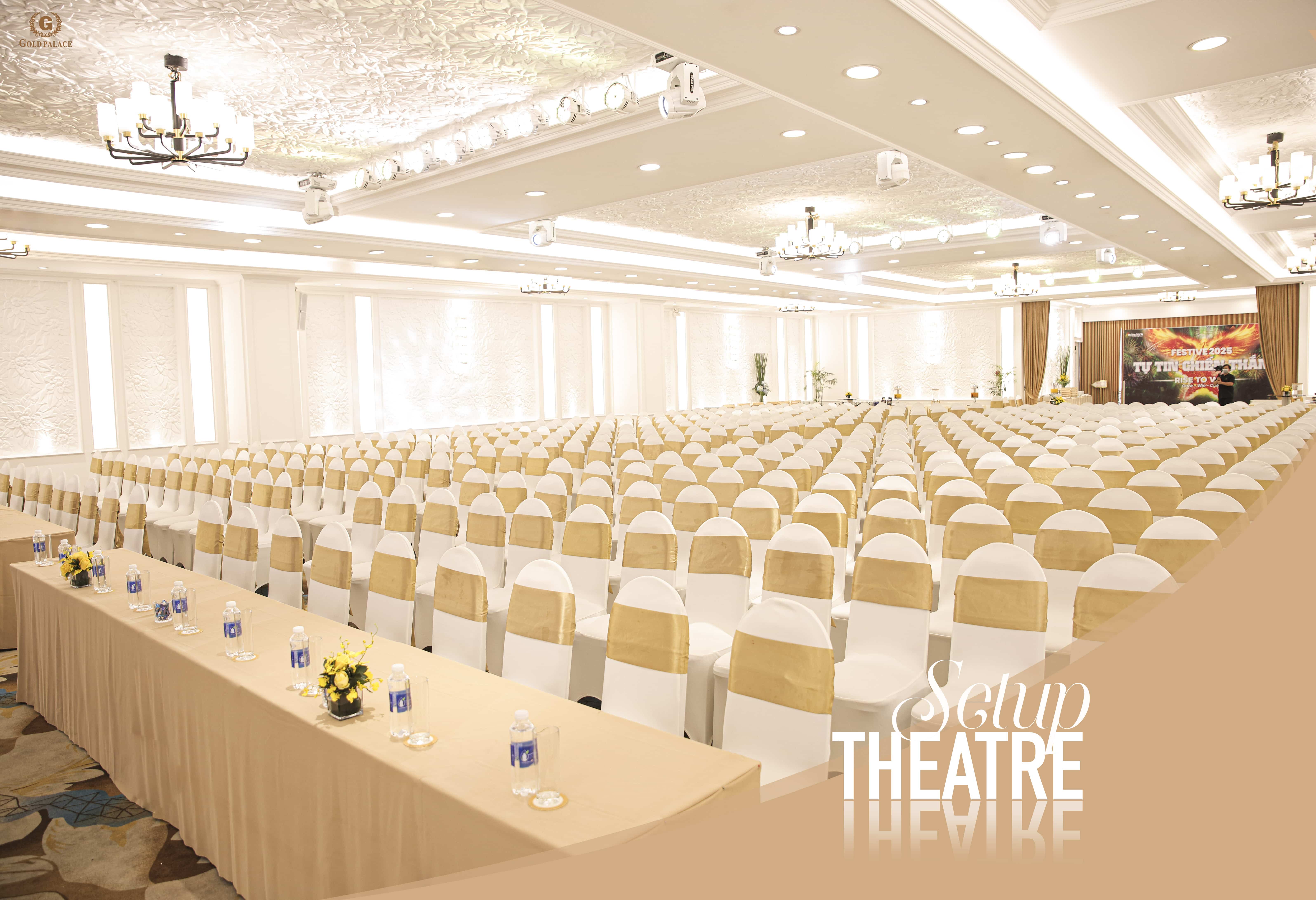 Tổ chức hội nghị chuyên nghiệp tại Gold Palace